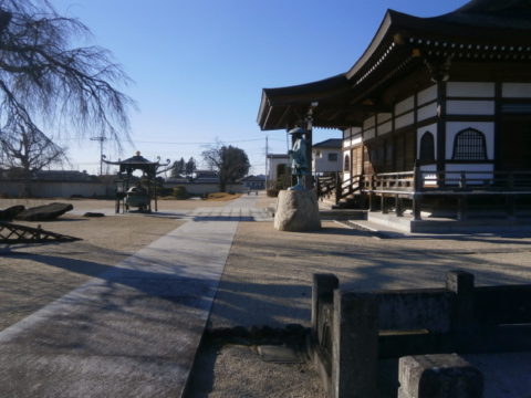 芳賀町高宗時本堂東方向から撮影